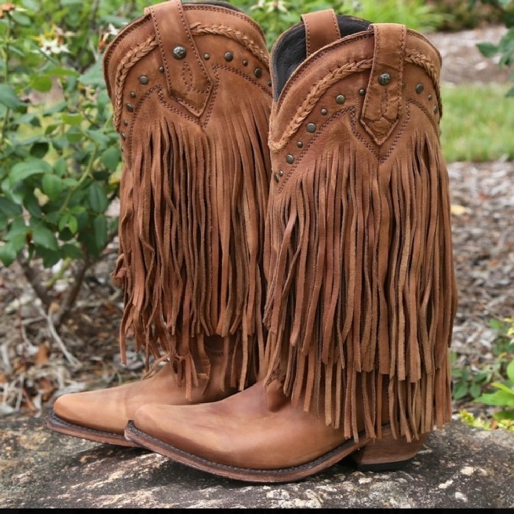 Liberty Black Vegas Fringe Boots